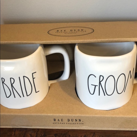 BRIDE & GROOM Rae Dunn Coffee Mug Set - Picture 2 of 3
